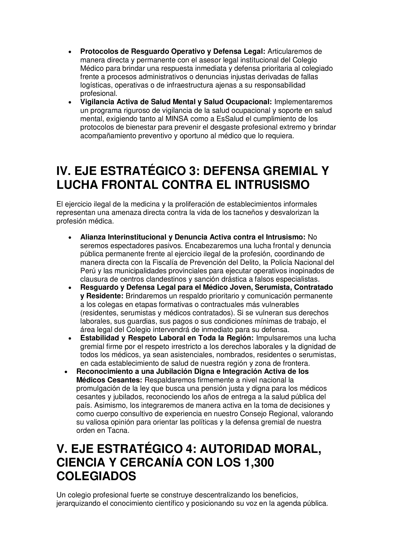 Página 3 de 4 del plan de gestión institucional
